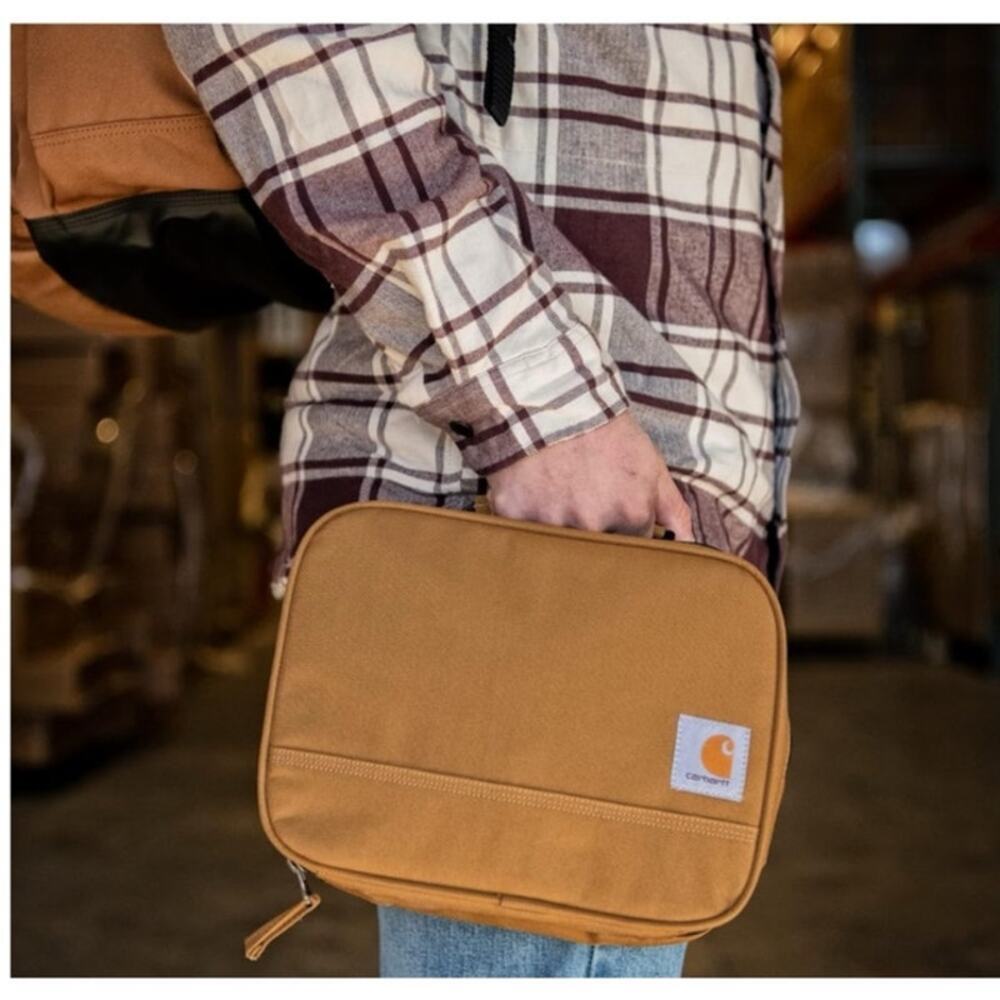 NWT Carhartt CI0286 Unisex Brown Insulated Lunch Cooler Water Resistant Bag